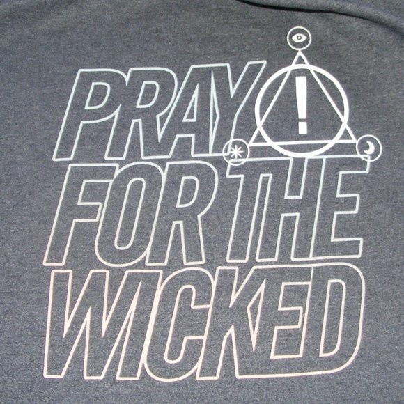 PANIC AT THE DISCO Hoodie Sweatshirt, L, Pray for the Wicked, Gray - Picture 7 of 11